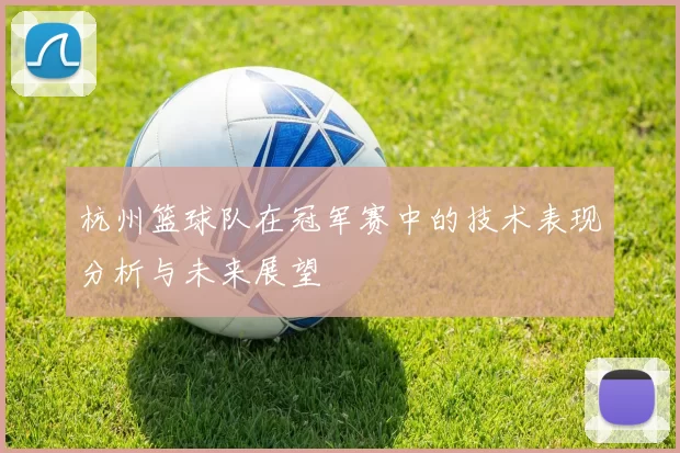 杭州篮球队在冠军赛中的技术表现分析与未来展望